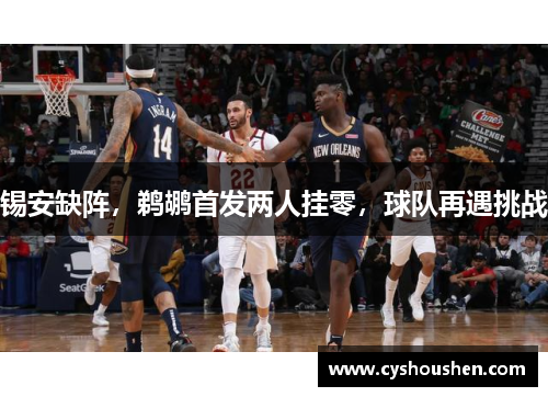 锡安缺阵，鹈鹕首发两人挂零，球队再遇挑战